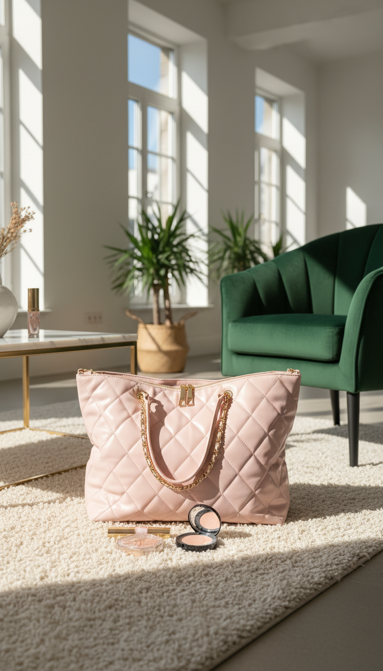 The Elegant Quilted Vanity Tote