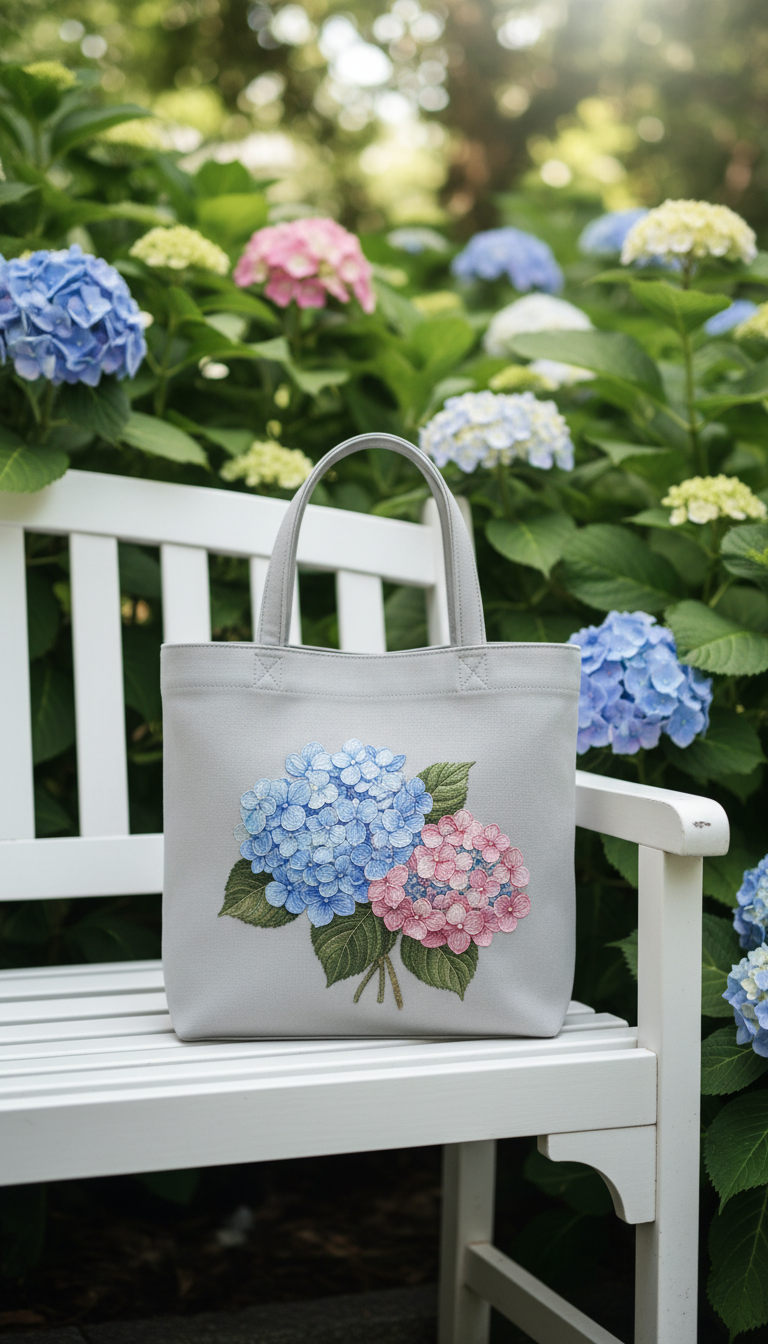 Garden Party Hydrangea Cluster Tote