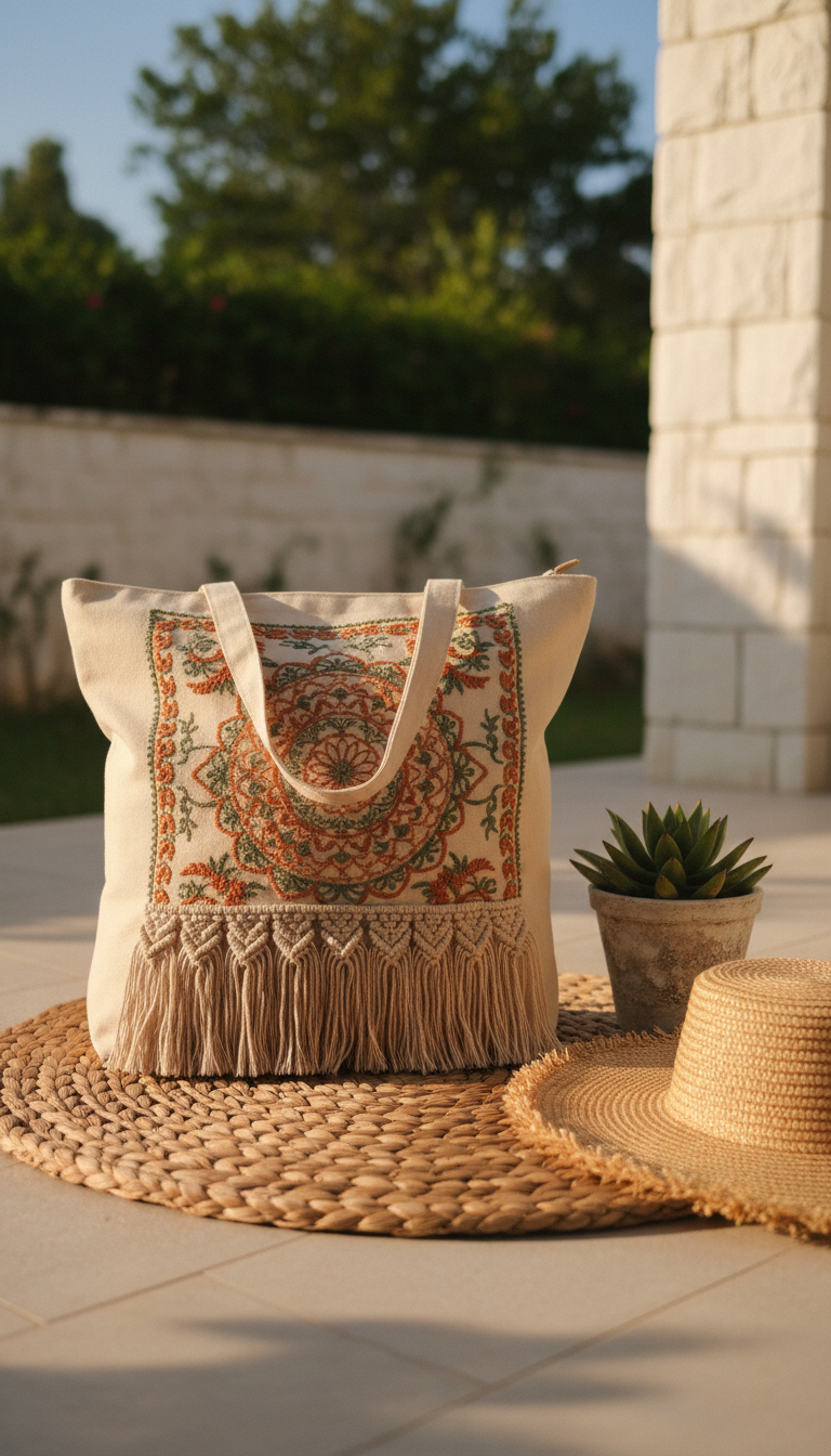Boho Chic Fringe Tote