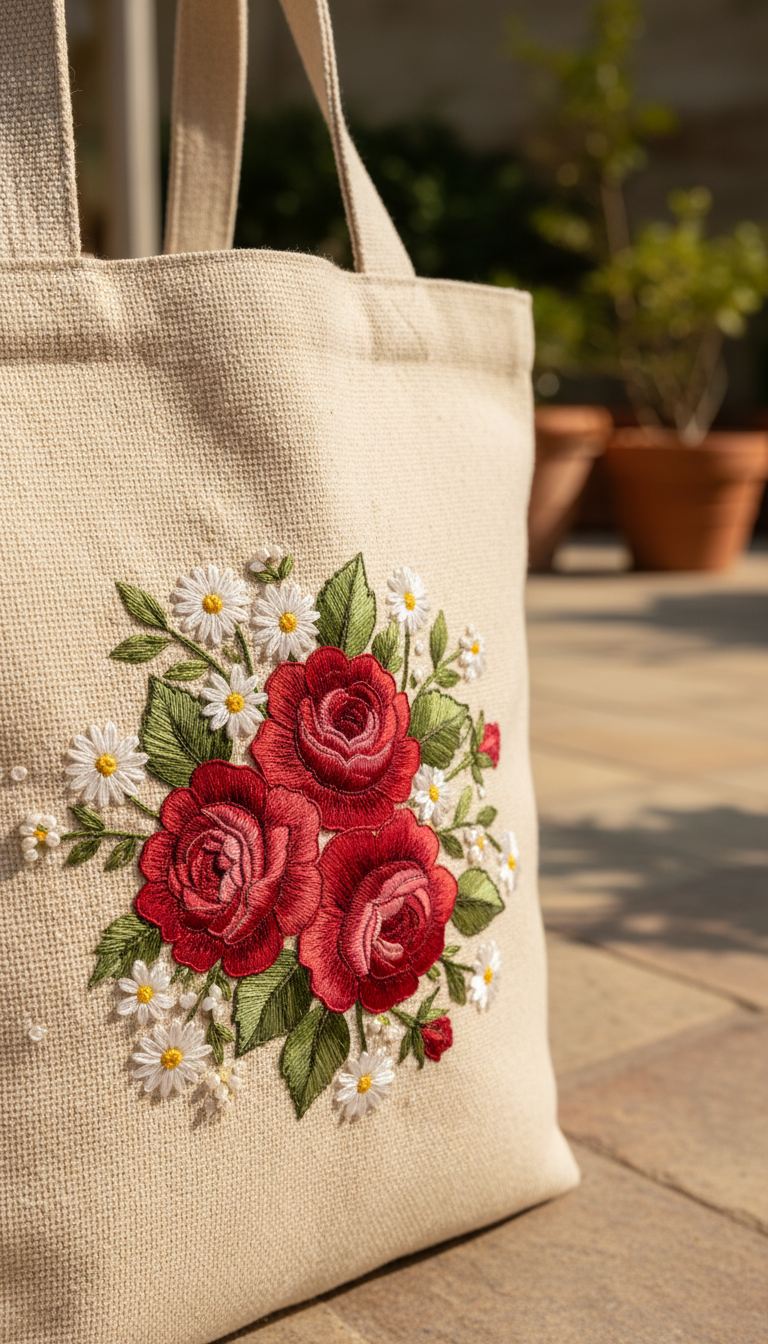 15 Tote Bag Embroidered Ideas