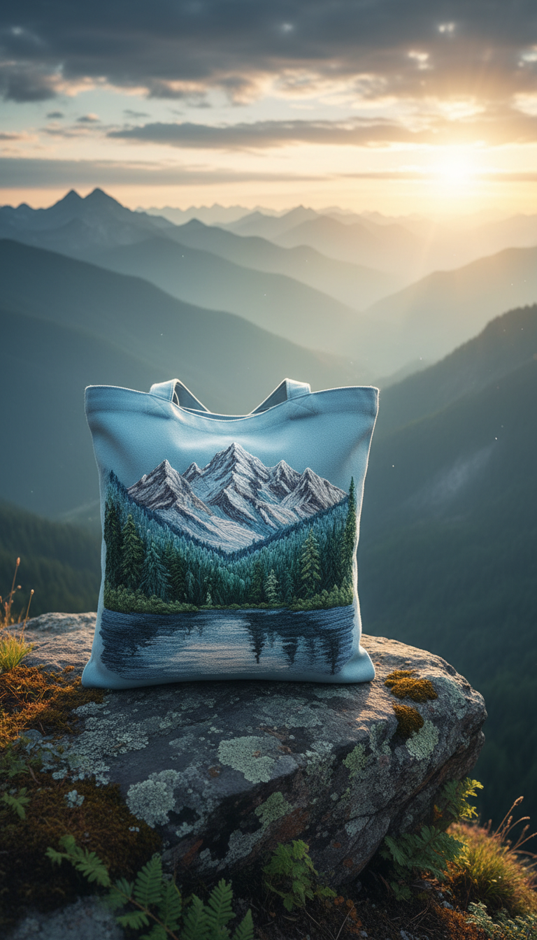 Nature Scene Landscape Tote