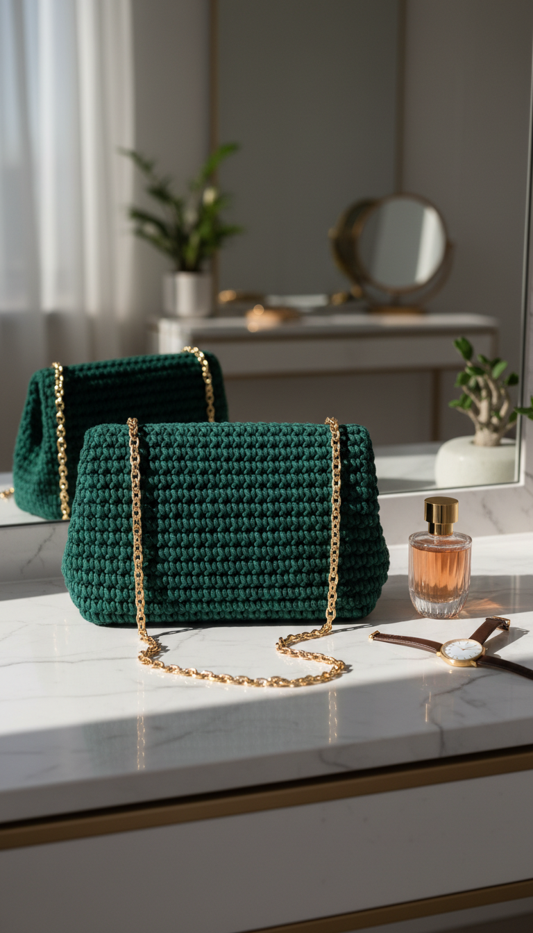 Elegant Evening Bag with Chain