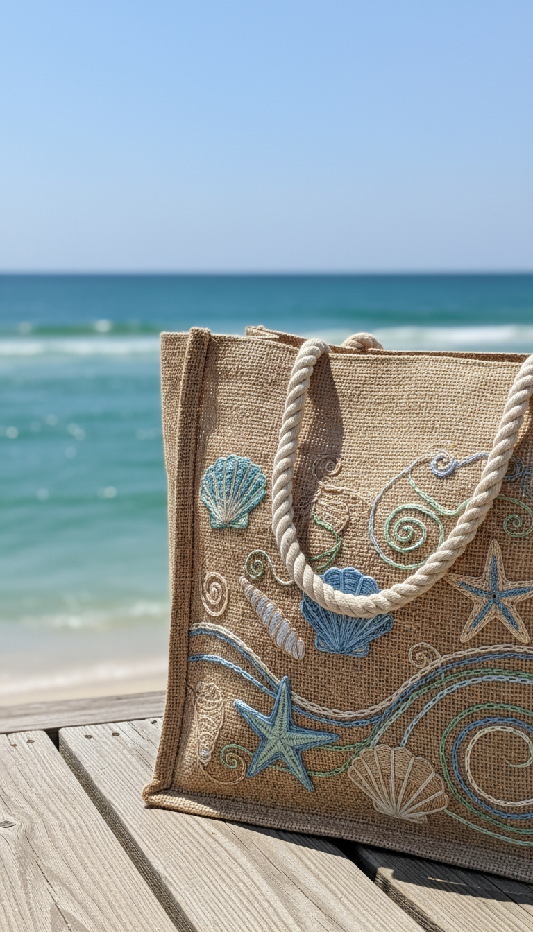 Coastal Breeze Market Bag