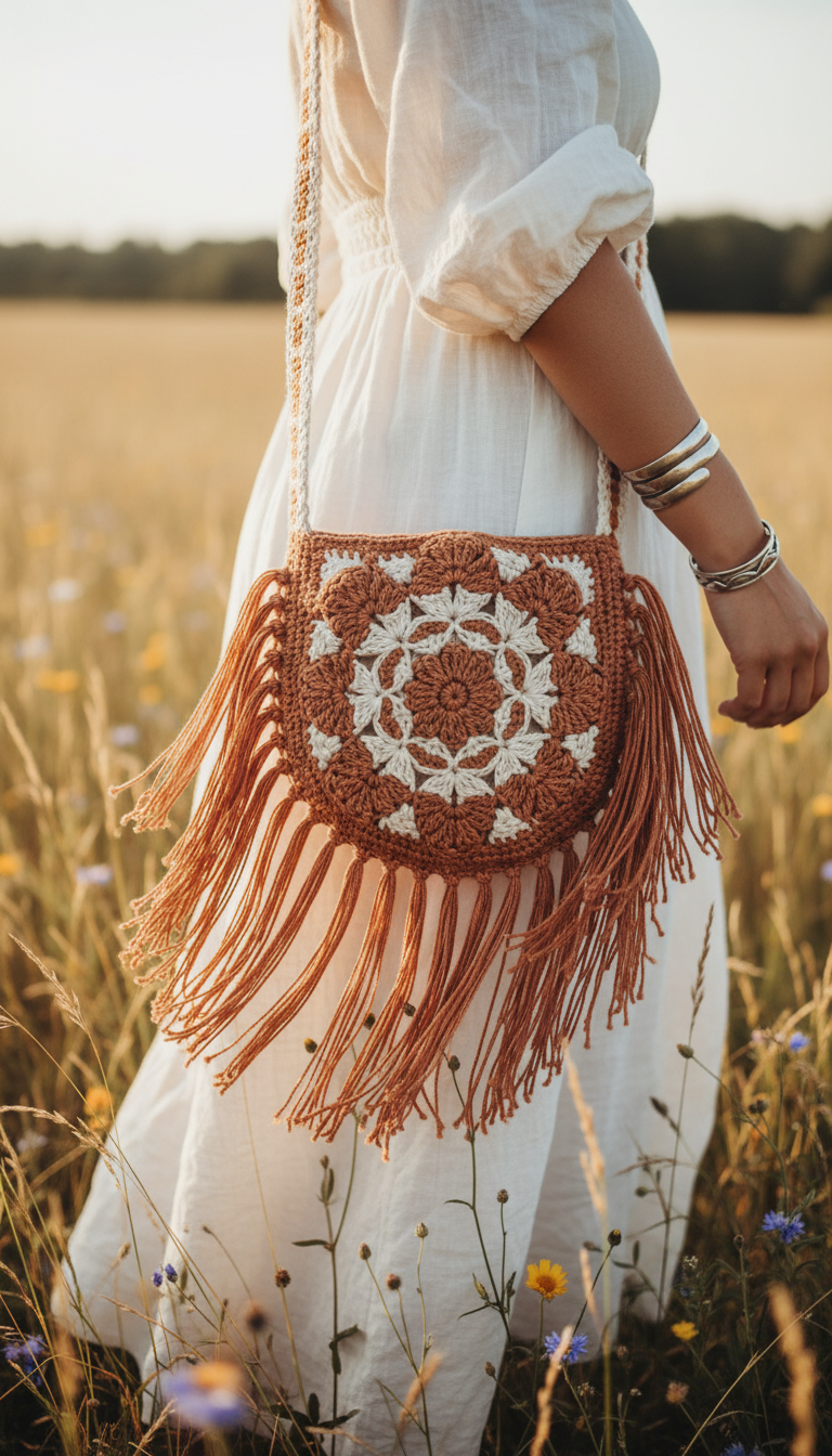 Bohemian Fringe Crossbody Bag