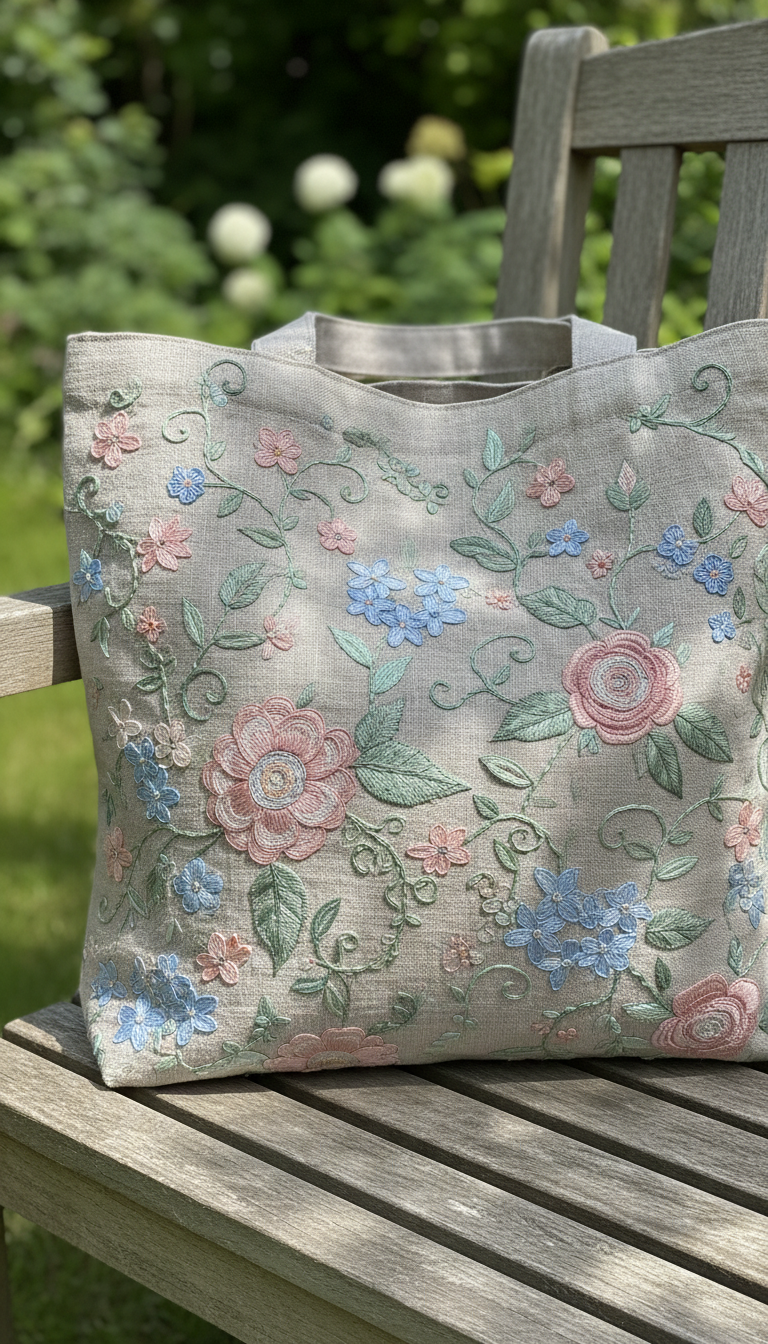 11 Embroidered Tote Bag Ideas Aesthetic