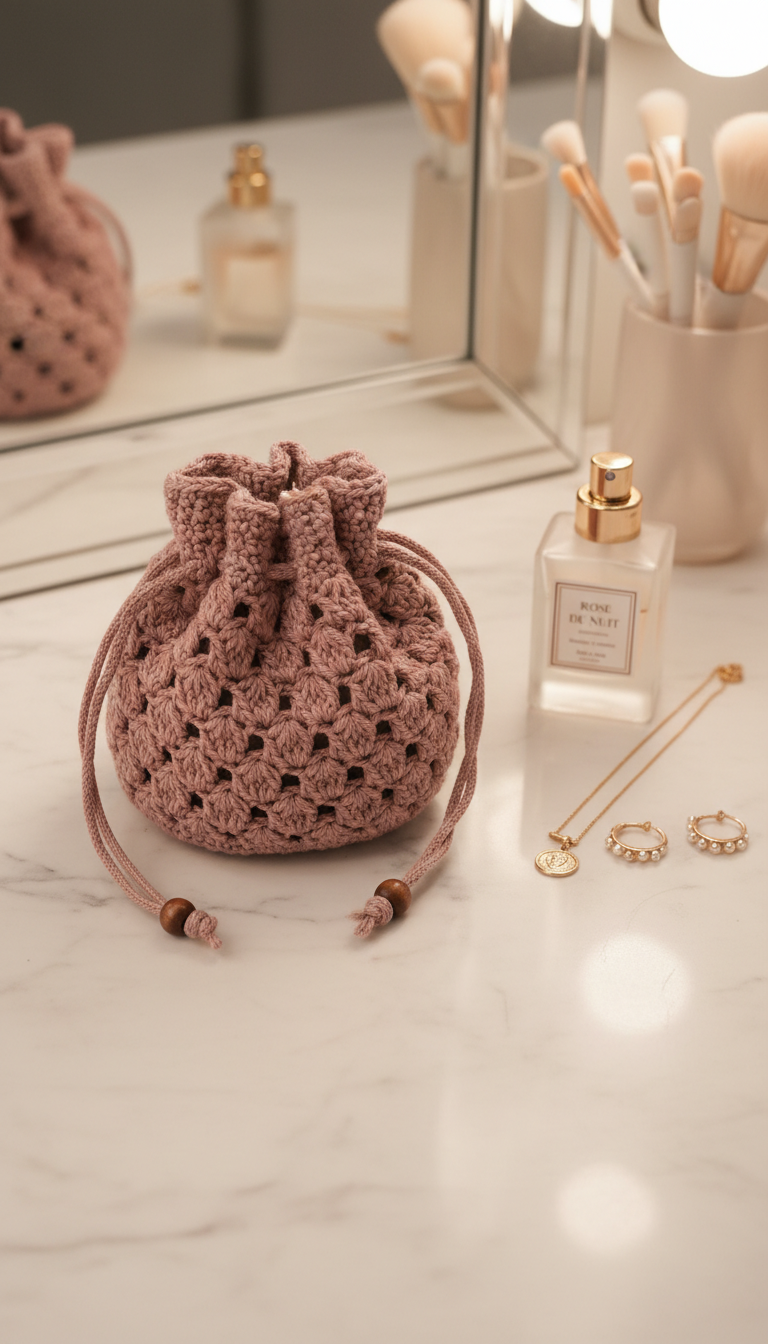 Chic Drawstring Pouch Bag