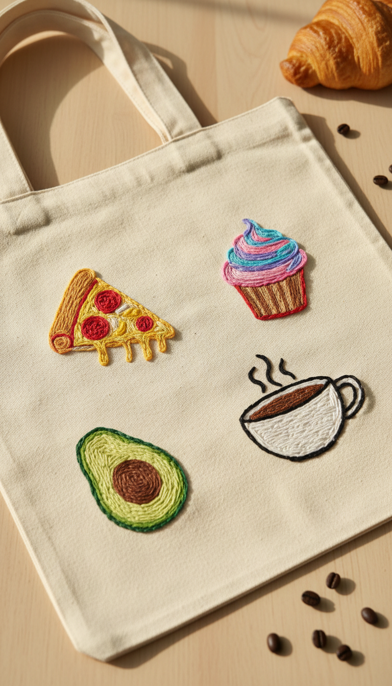 Yummy Foodie Motifs: Delightful Culinary Embroidery